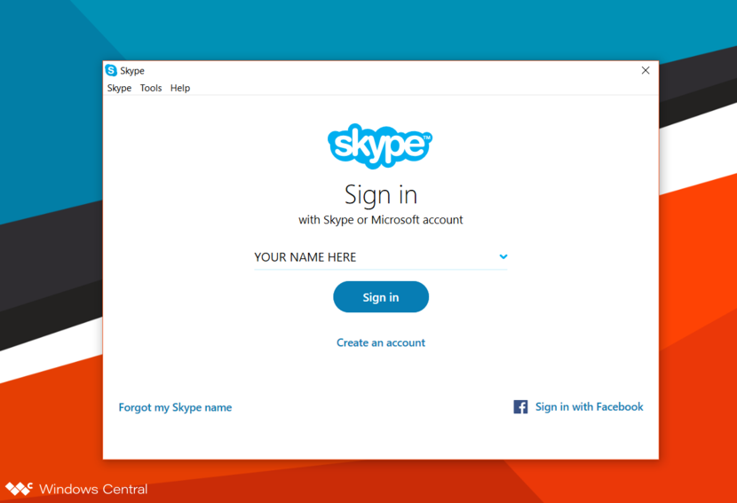 Sign in to skype without microsoft account